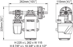 Marco DP12 Kit de Pompe à laver 5 bar - 72.5 psi (12 Volt) 1