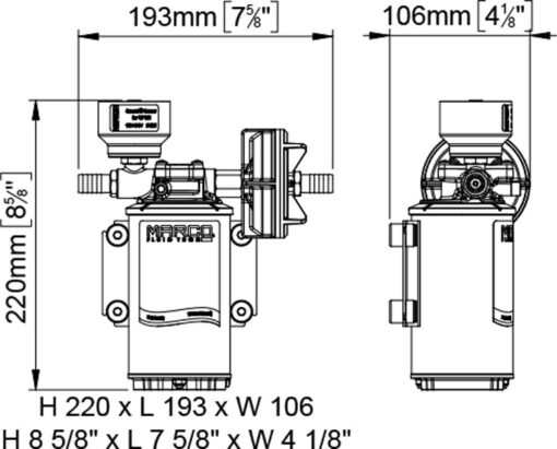 Marco DP9/E pump drawing