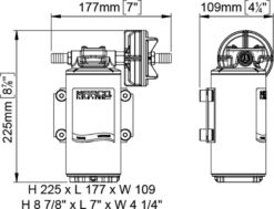 Compatible PWM - Marco UP10-XC Pompe inox pour services lourds - 18 l/min - AISI 316 L (12 Volt) 1