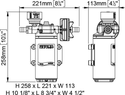 Marco UP12/E-BR pump draw