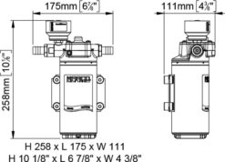 Marco UP12/E-LO pump drawing