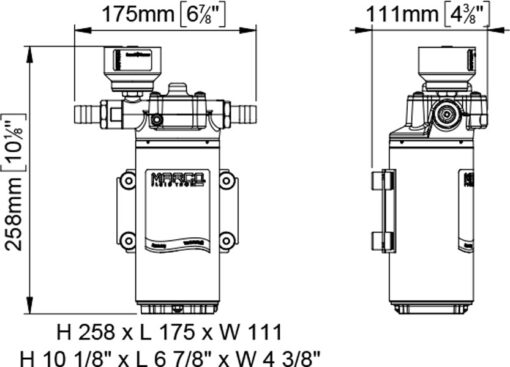 Marco UP12/E-LO pump drawing