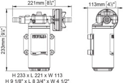 Marco UP12-PV pump drawing