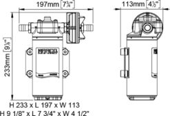 Compatible PWM - Marco UP12-P Pompe à engrenages PEEK 9.5 gpm - 36 l/min (24 Volt) 1