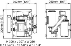 Marco UP14/E-DX 24V Double groupe d'eau avec contrôle électr. + PCS 24 gpm - 92 l/min 1