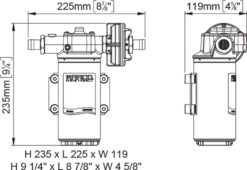 Compatible PWM - Marco UP14-P Pompe à engrenages PEEK 12.2 gpm - 46 l/min (12 Volt) 1