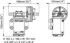 Compatible PWM - Marco UP3-P Pompe à engrenages PEEK 4 gpm - 15 l/min (12 Volt) 1