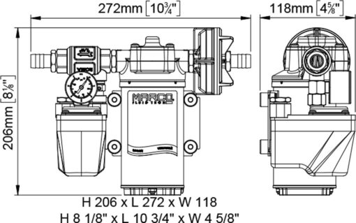 Marco UP6/A pump drawing