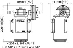 Compatible PWM - Marco UP6-P Pompe à engrenages PEEK 6.9 gpm - 26 l/min (12 Volt) 1