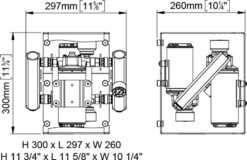 Marco UP66/E-DX Double groupe d'eau avec contrôle électronique 17.4 gpm - 66 l/min 1